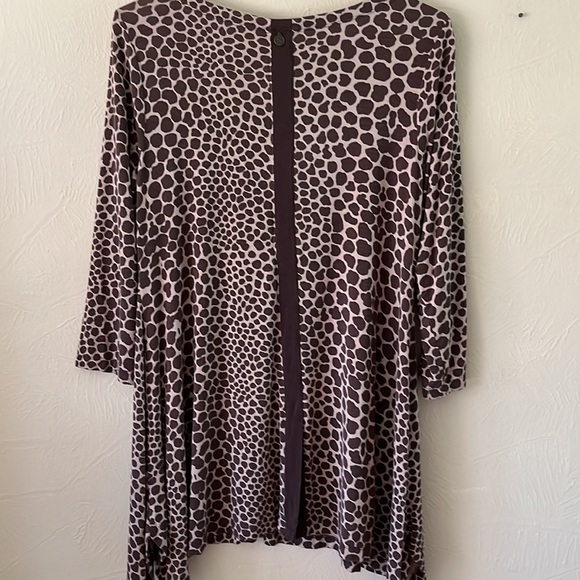 Soft Surroundings Tunic Animal Print Asymmetric Hem Size M - Picture 2 of 11